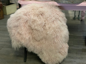 Mongolian Sheep Blush Grey Shades Bean Bag