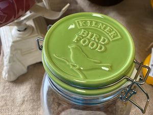 2L Bird Seed Jar Ceramic Clip Top