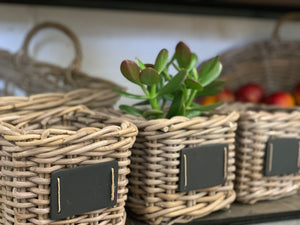 Small Basket with Chalk Board tall