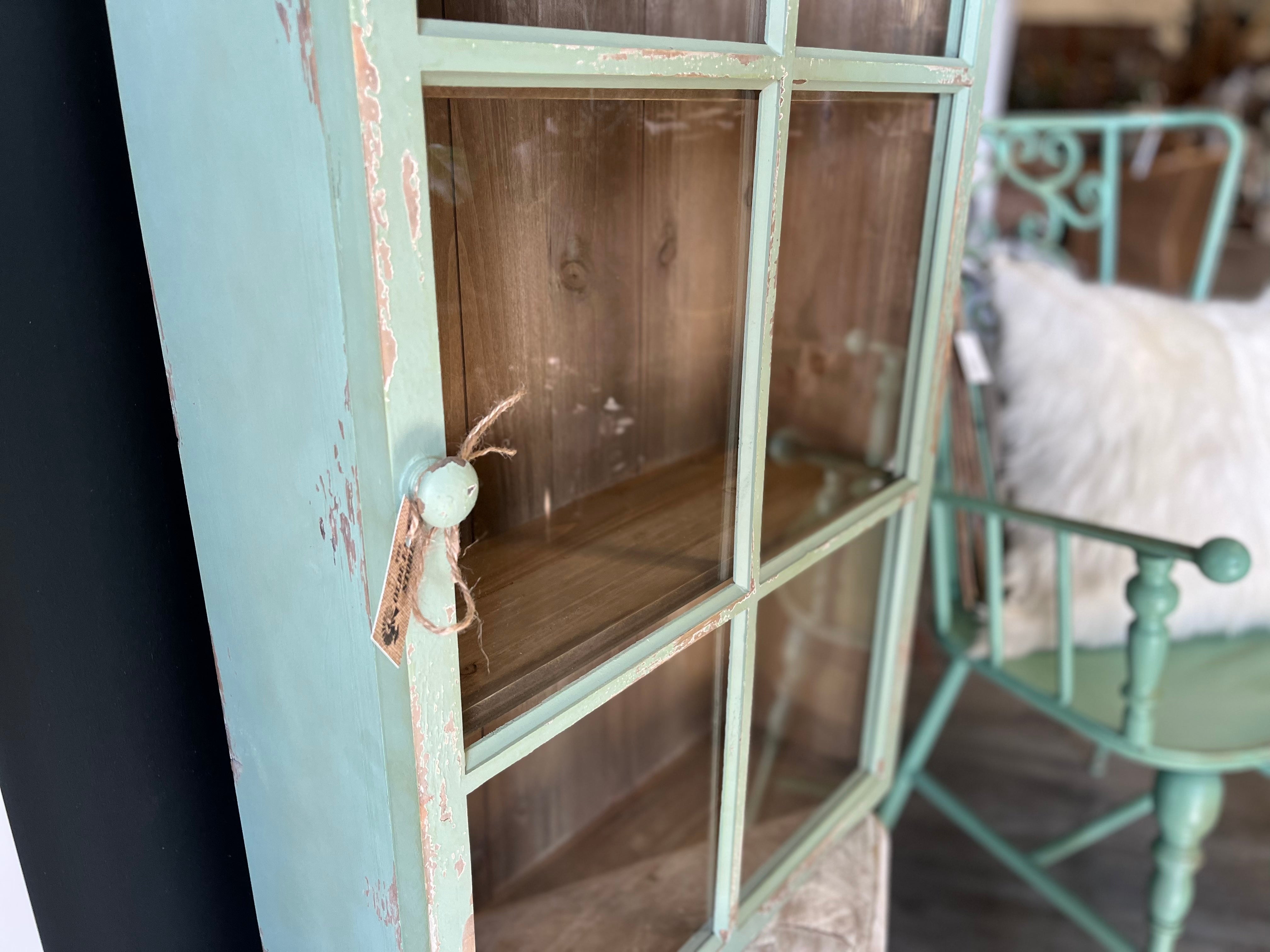 Charlotte Wall unit Mint with GLASS Door