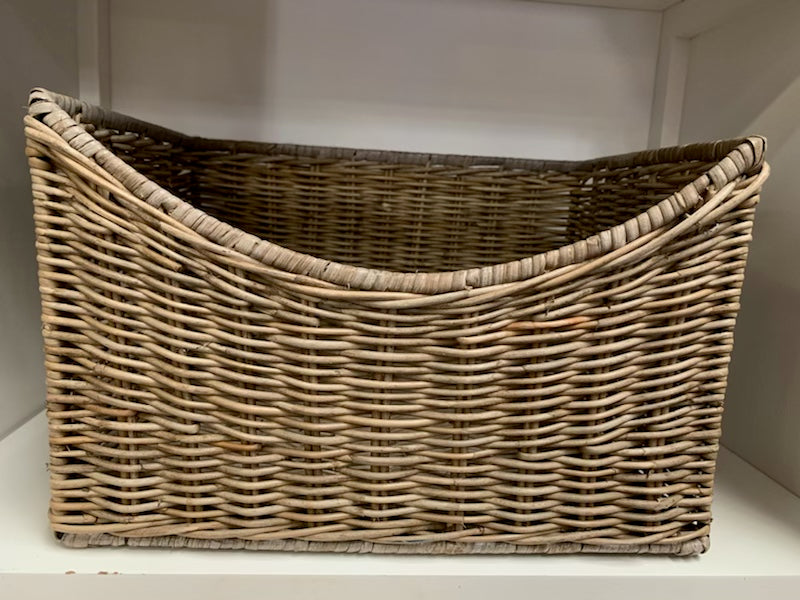 Large Rattan DIP Basket with Handles