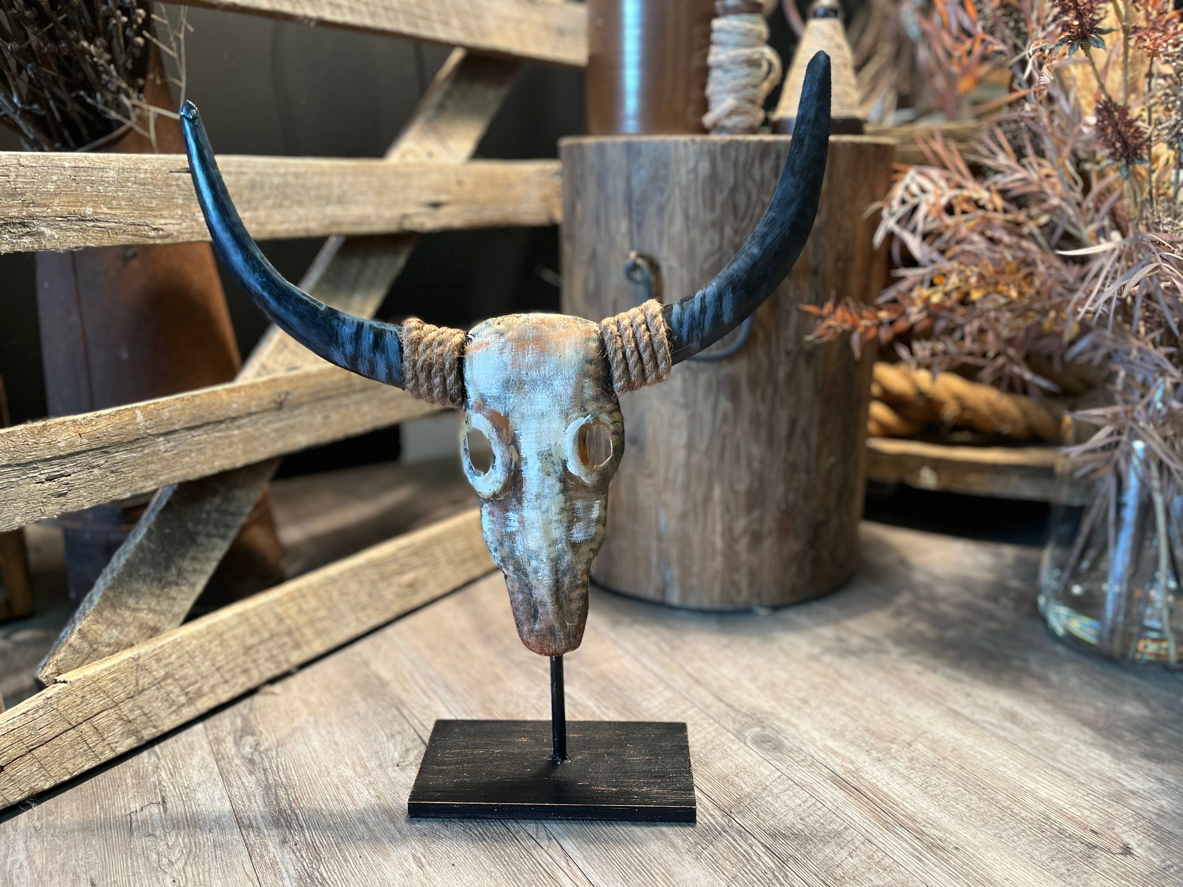 Longhorn SCULPTURE Art BONE