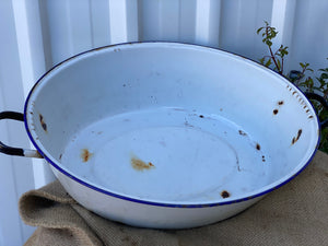 Large Vintage Oval Wash Tub
