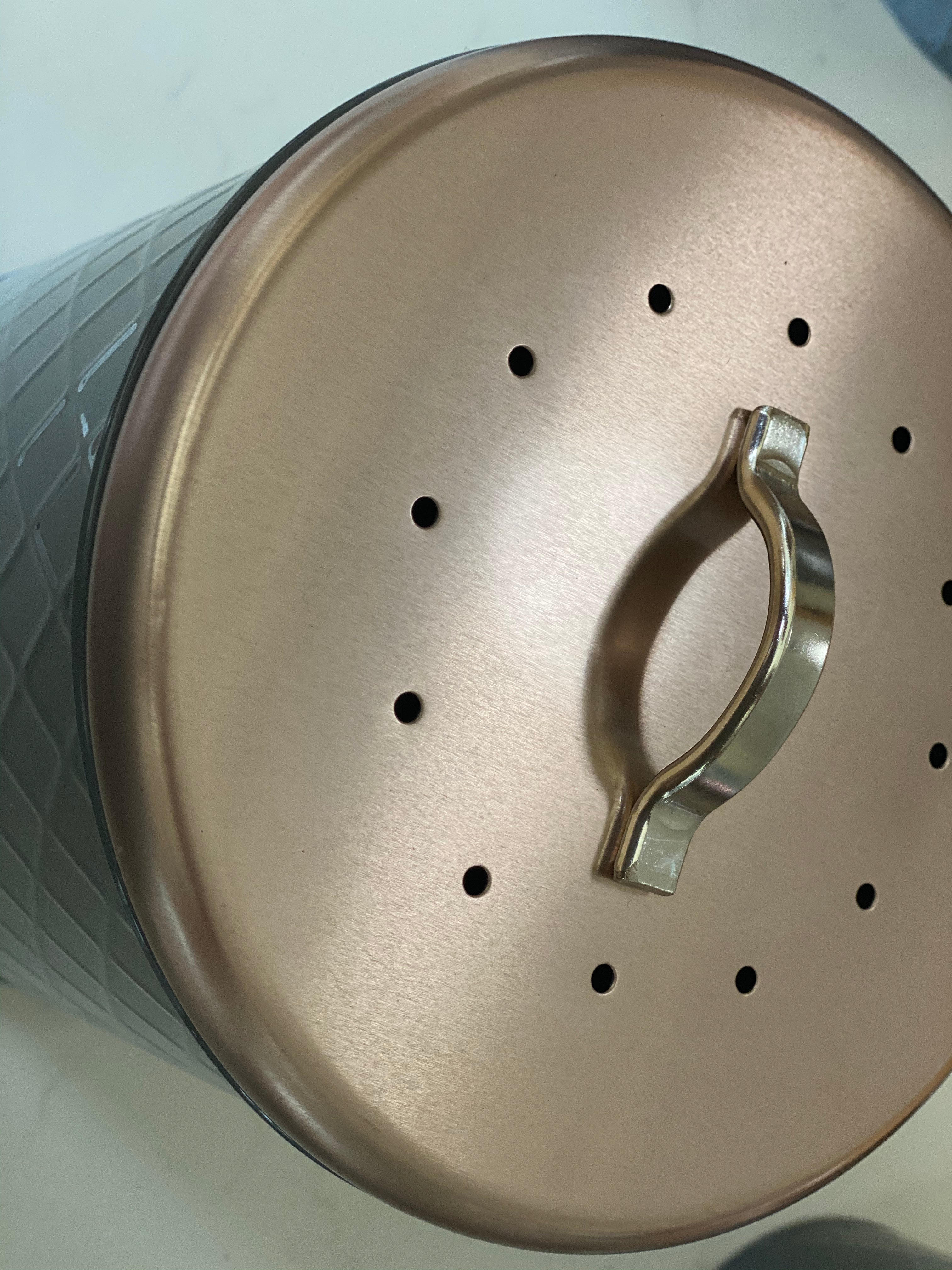 Rose Gold Compost Bucket
