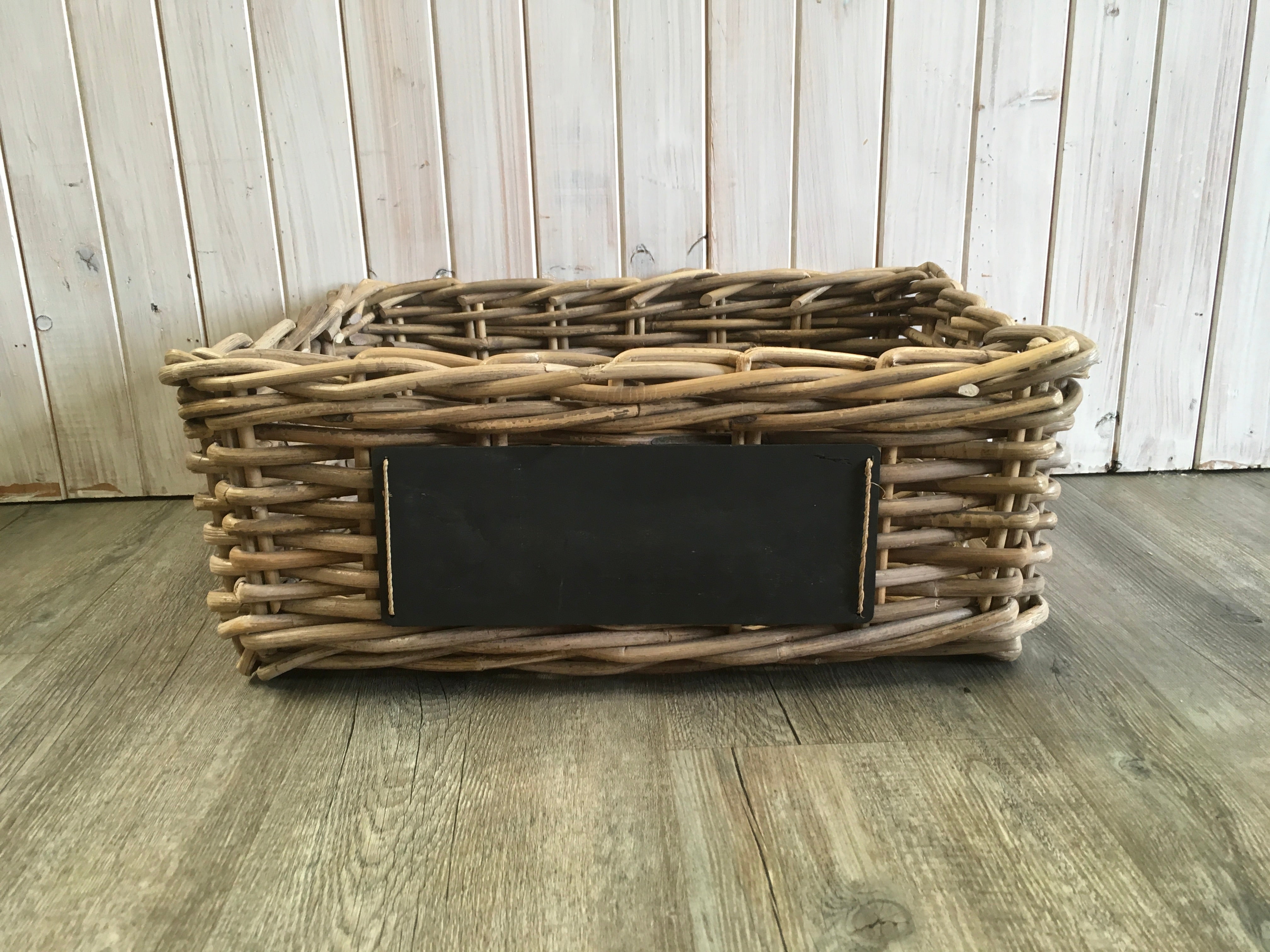 Rectangular Basket with Chalk Board