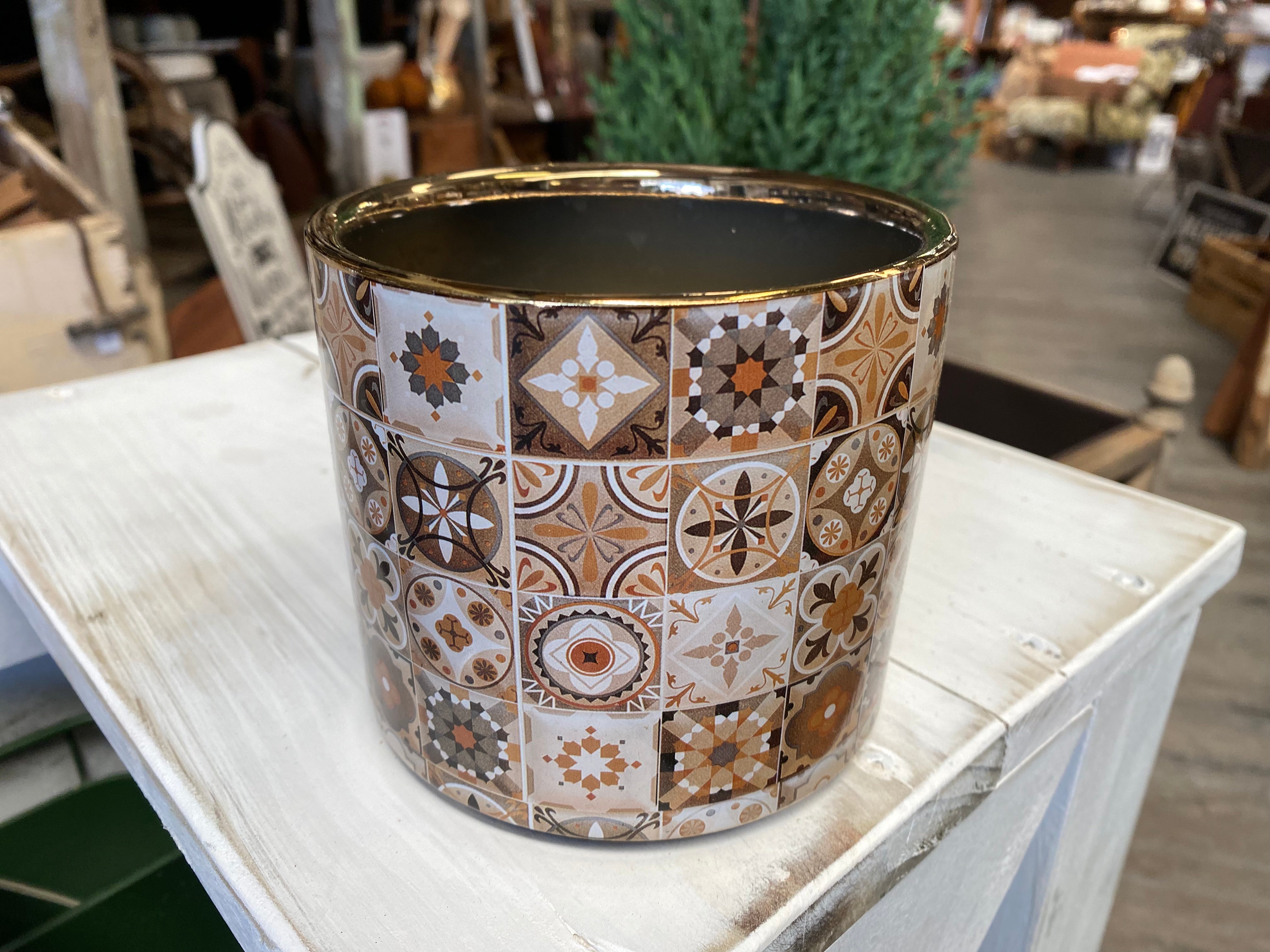 GOLD Moroccan pot