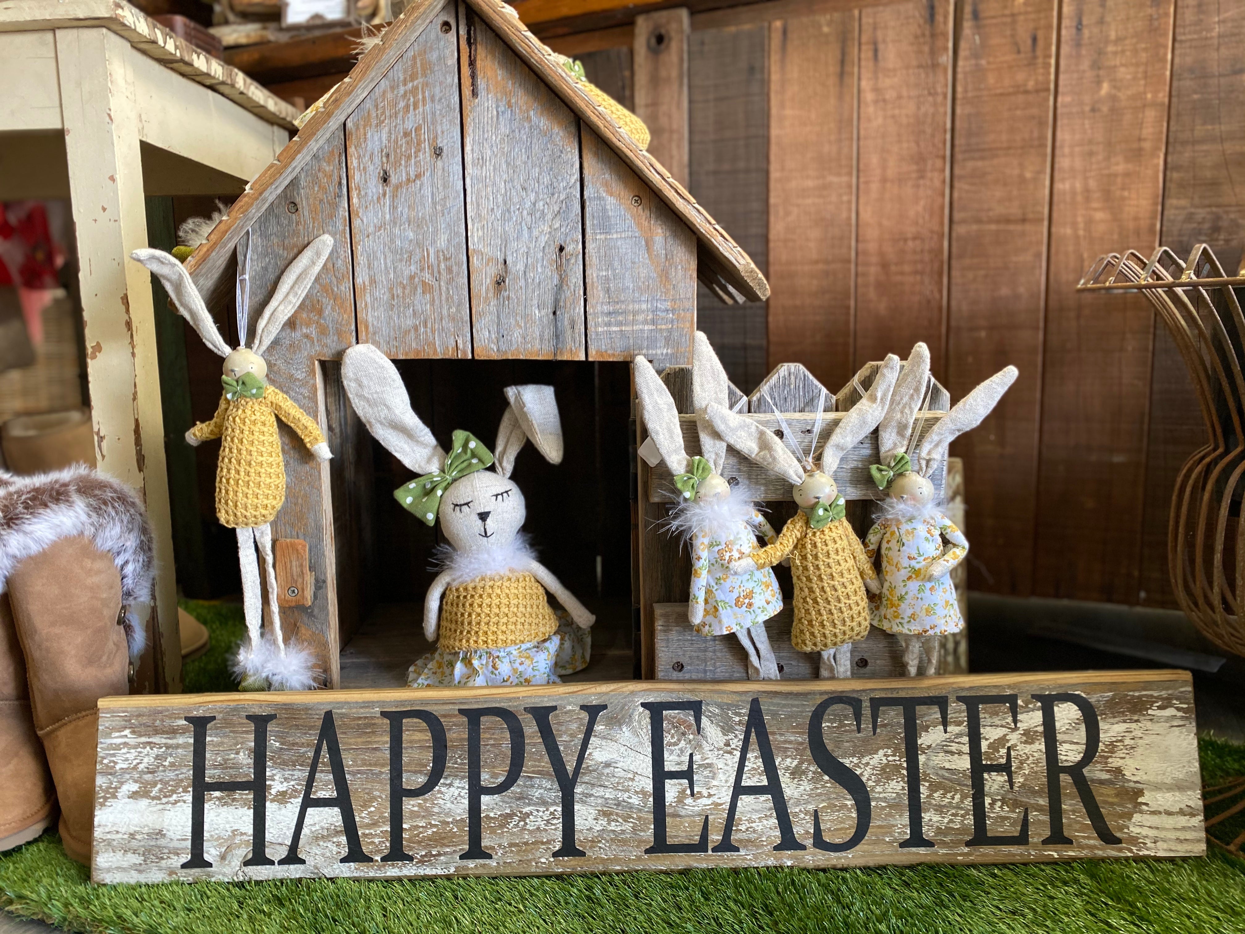 XL HAPPY EASTER Handmade RUSTIC Sign FREE Postage