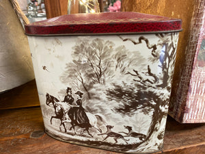 Vintage Red Lid Tin