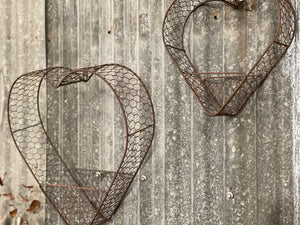 Wire Heart Wall Display Basket