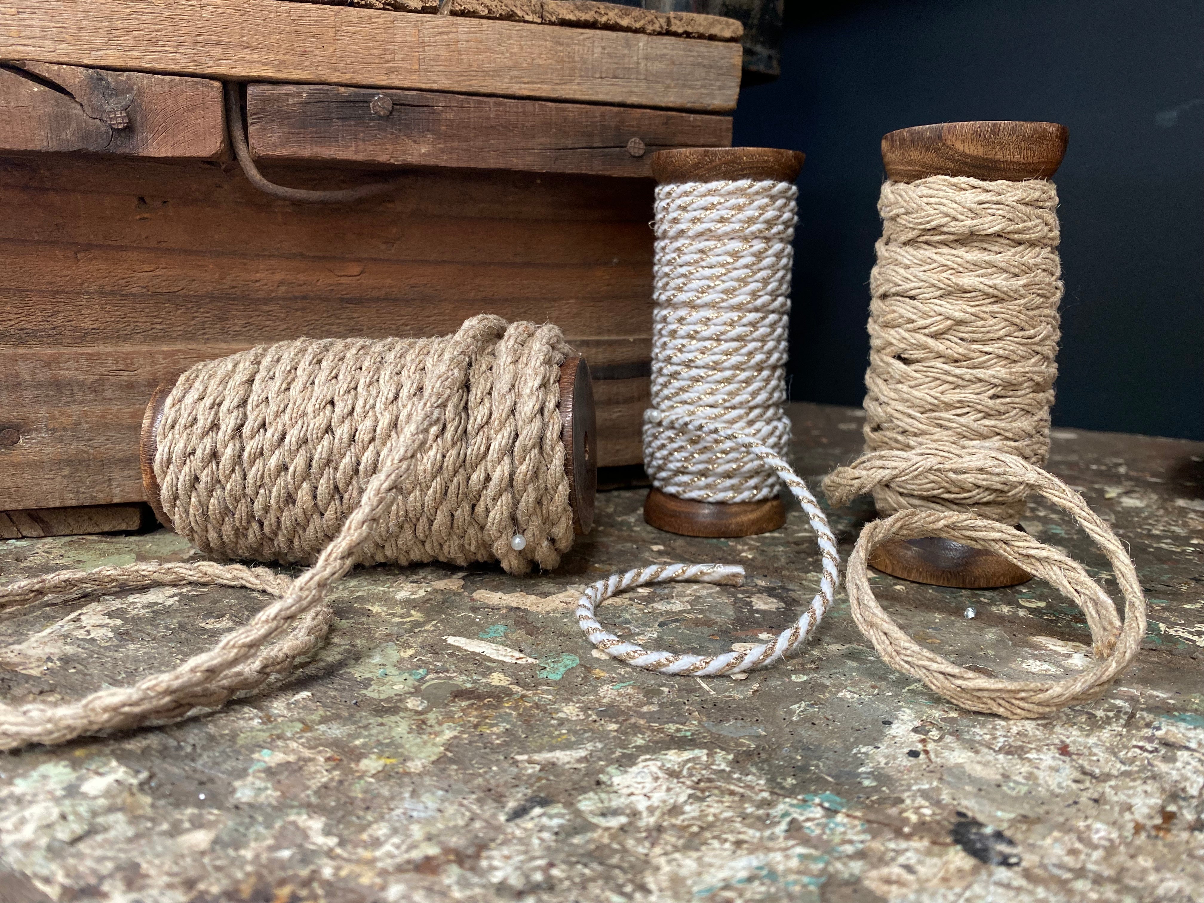 SET of 3 Timber Jute REELS