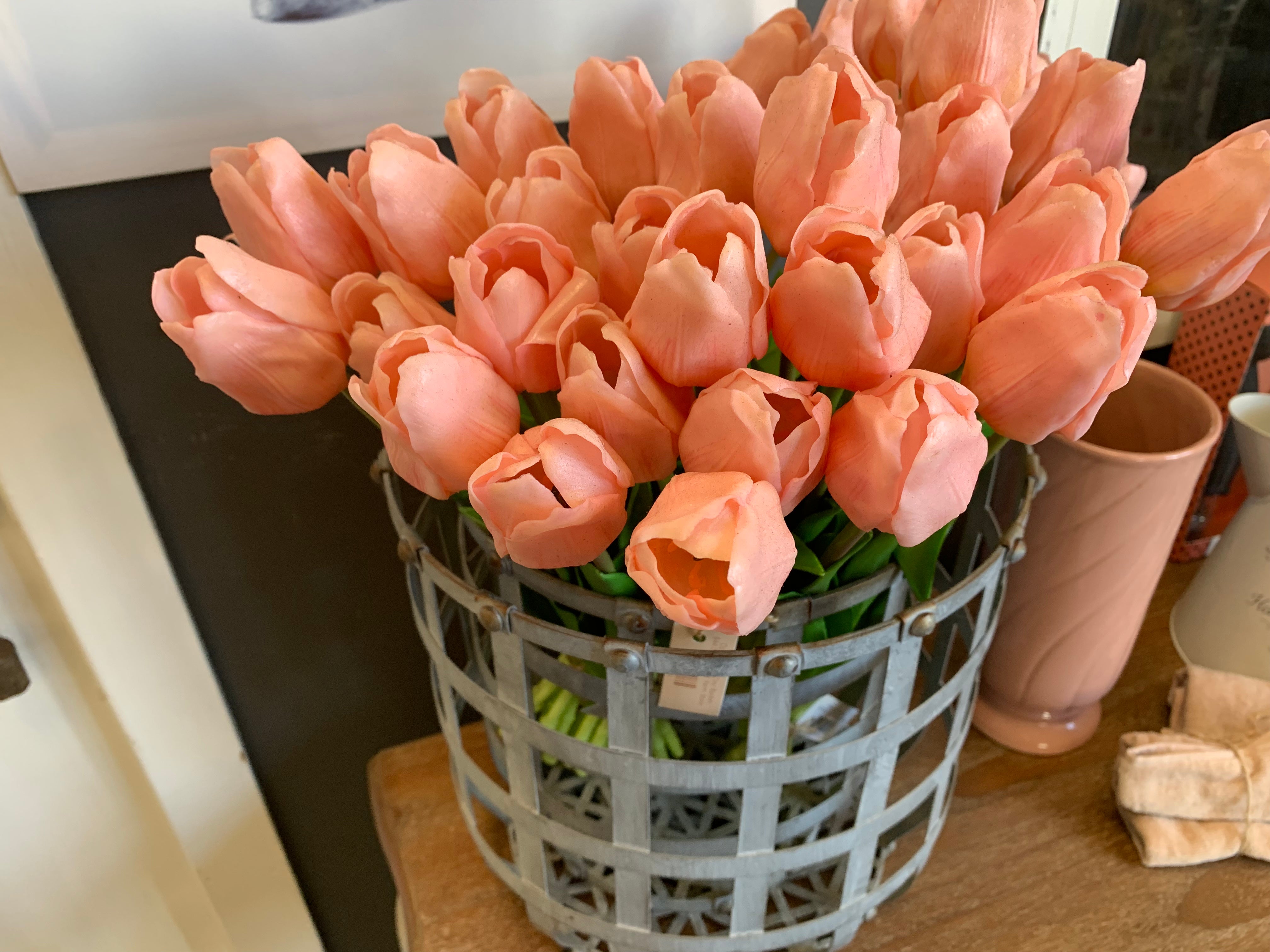 Open Weave Zinc Basket