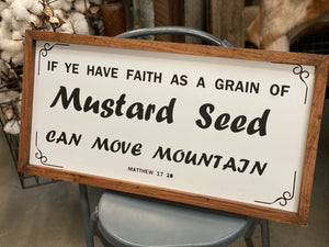FAITH Handmade Timber Sign