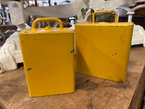 Vintage YELLOW Sunrise Cowbell Tall