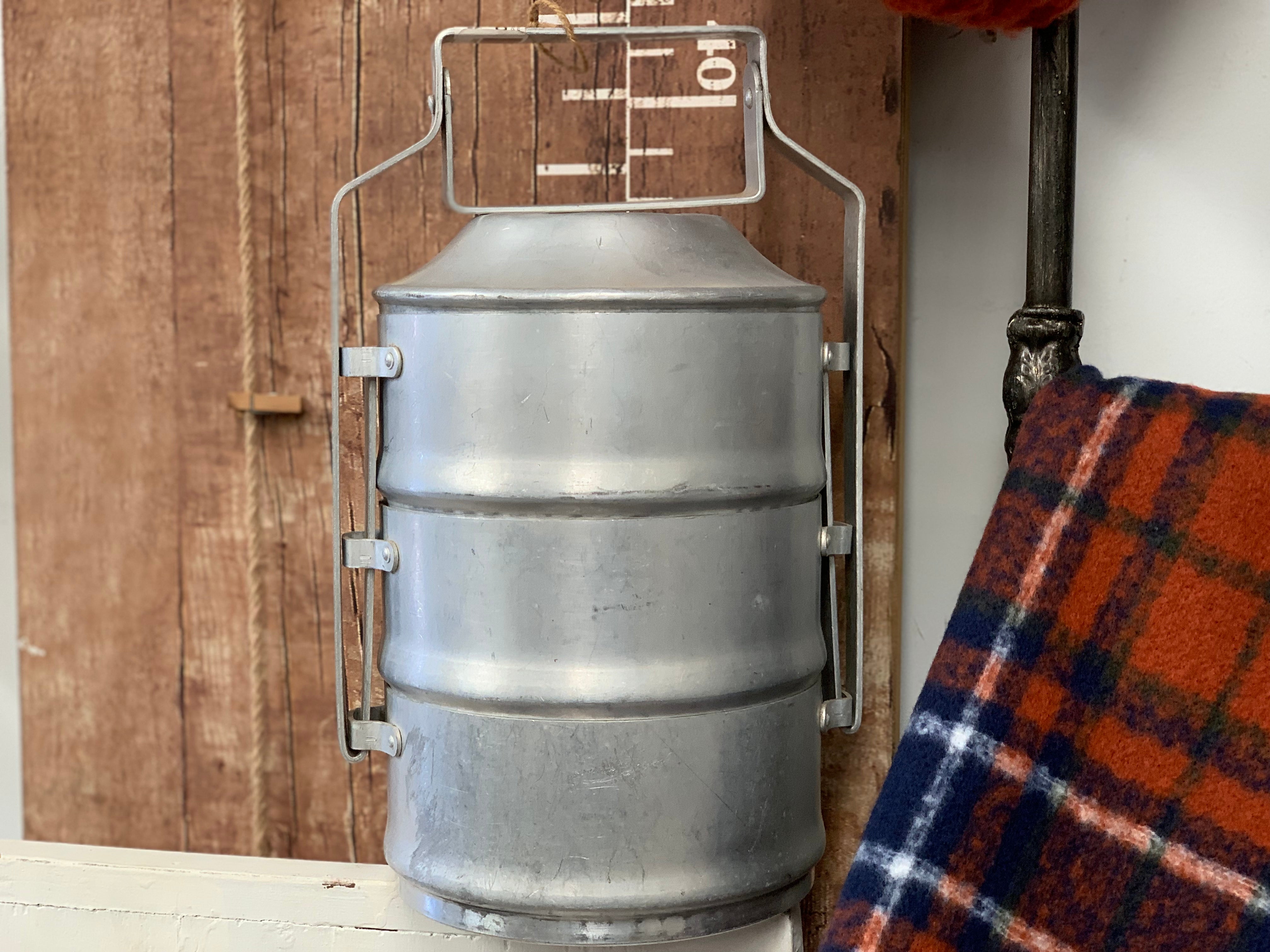 Vintage Aluminium Miners Meal Holder FREE Postage