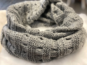 Grey Knit Snood