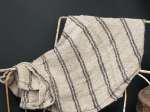 HANDLOOMED 100% Linen Stripe Runner
