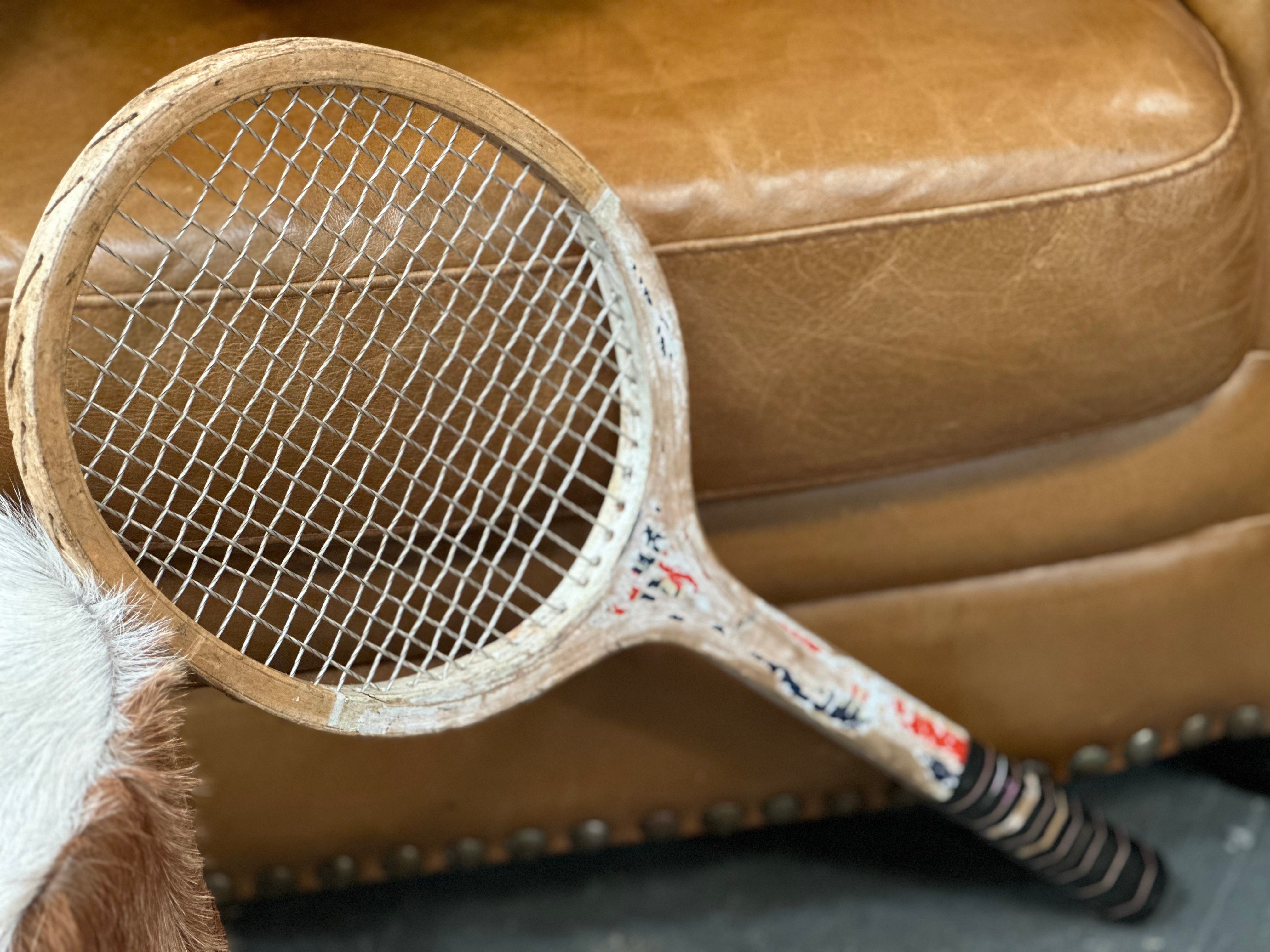 Vintage Wooden Tennis Racket
