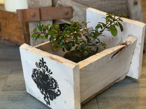 Shabby Chic Rustic Timber Planter