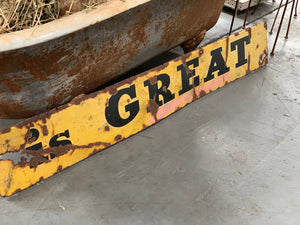 Is GREAT Industrial Tin Sign