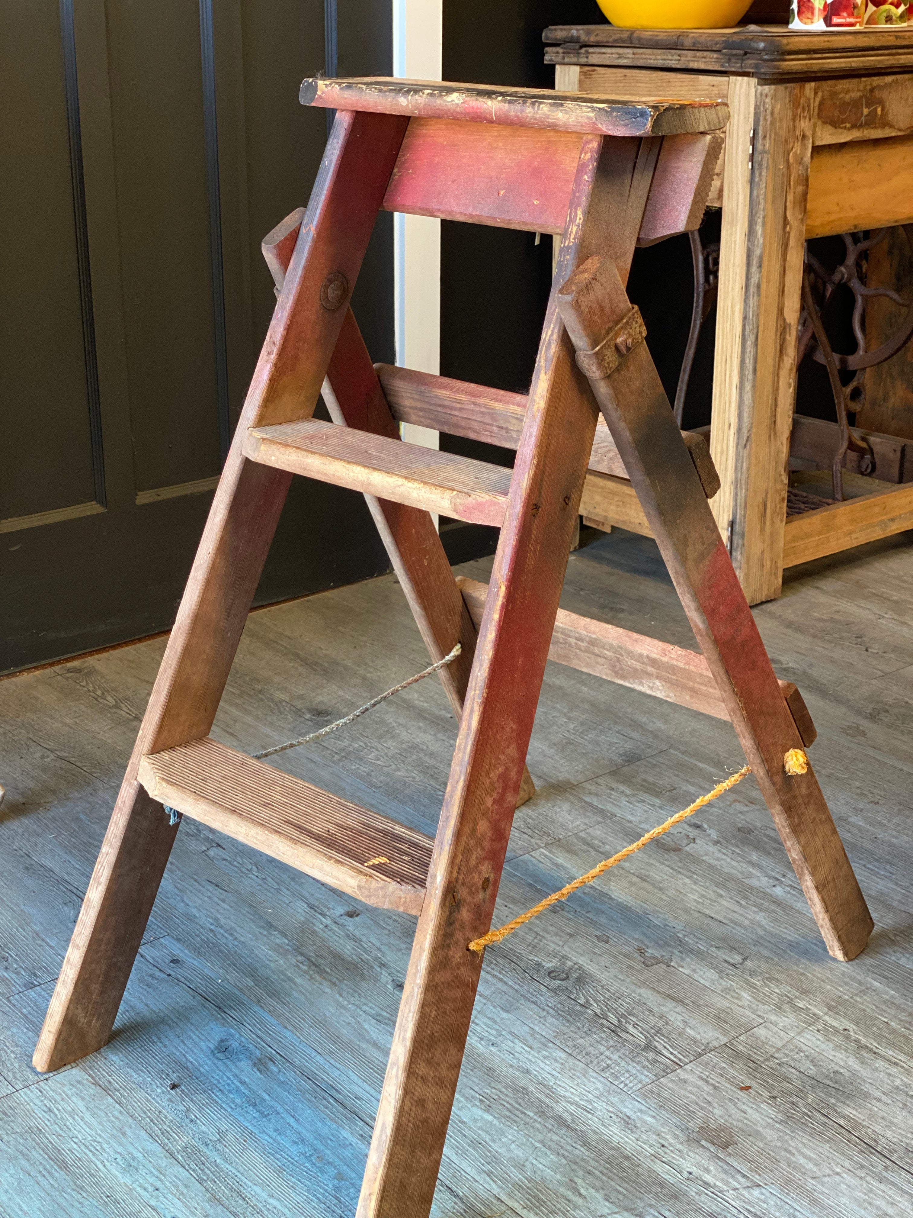 Vintage Timber STEP Ladder – The OLDE Farm Store