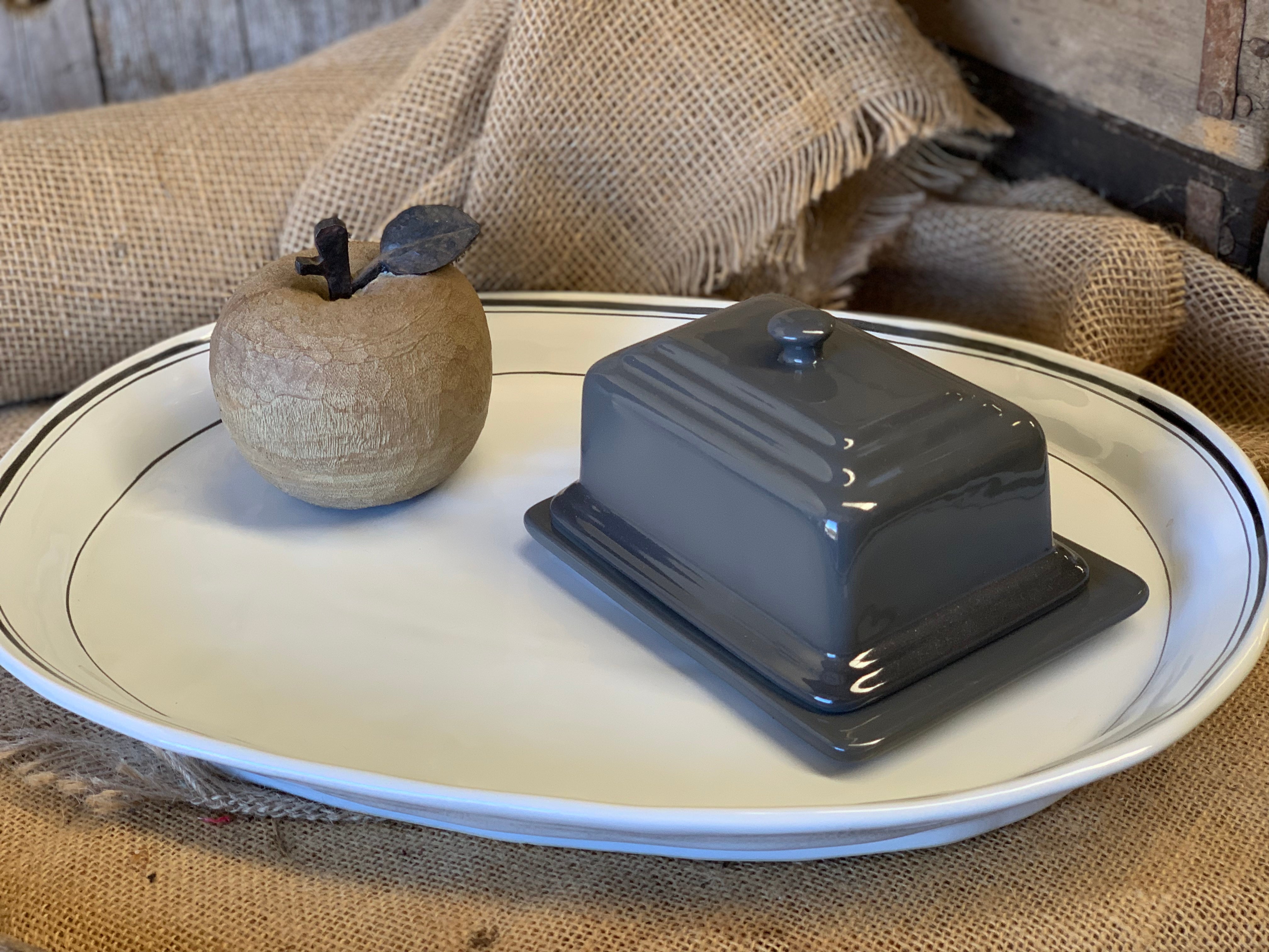Charcoal Butter Dish by Chasseur