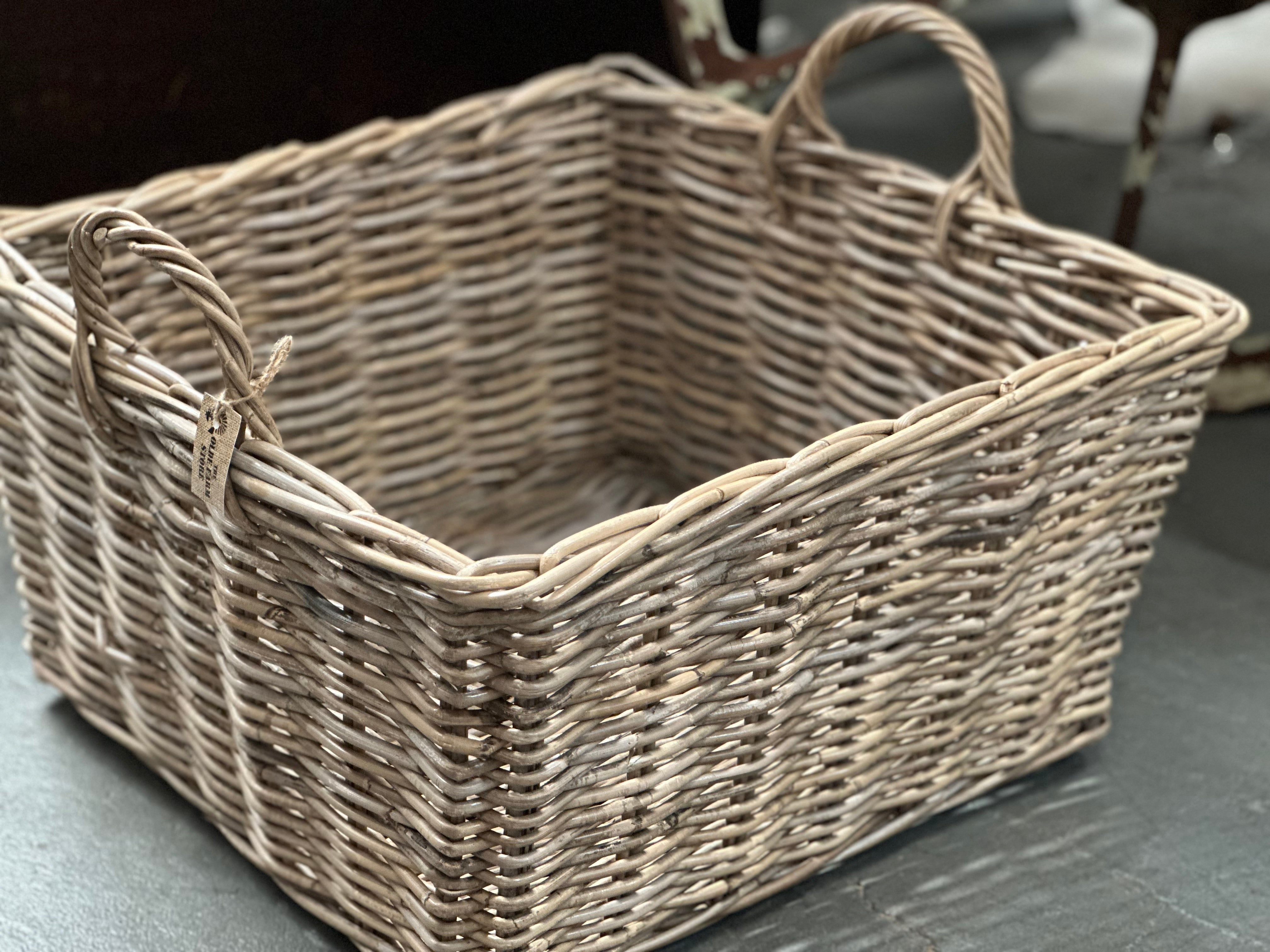 Large WALLACE Rattan Basket