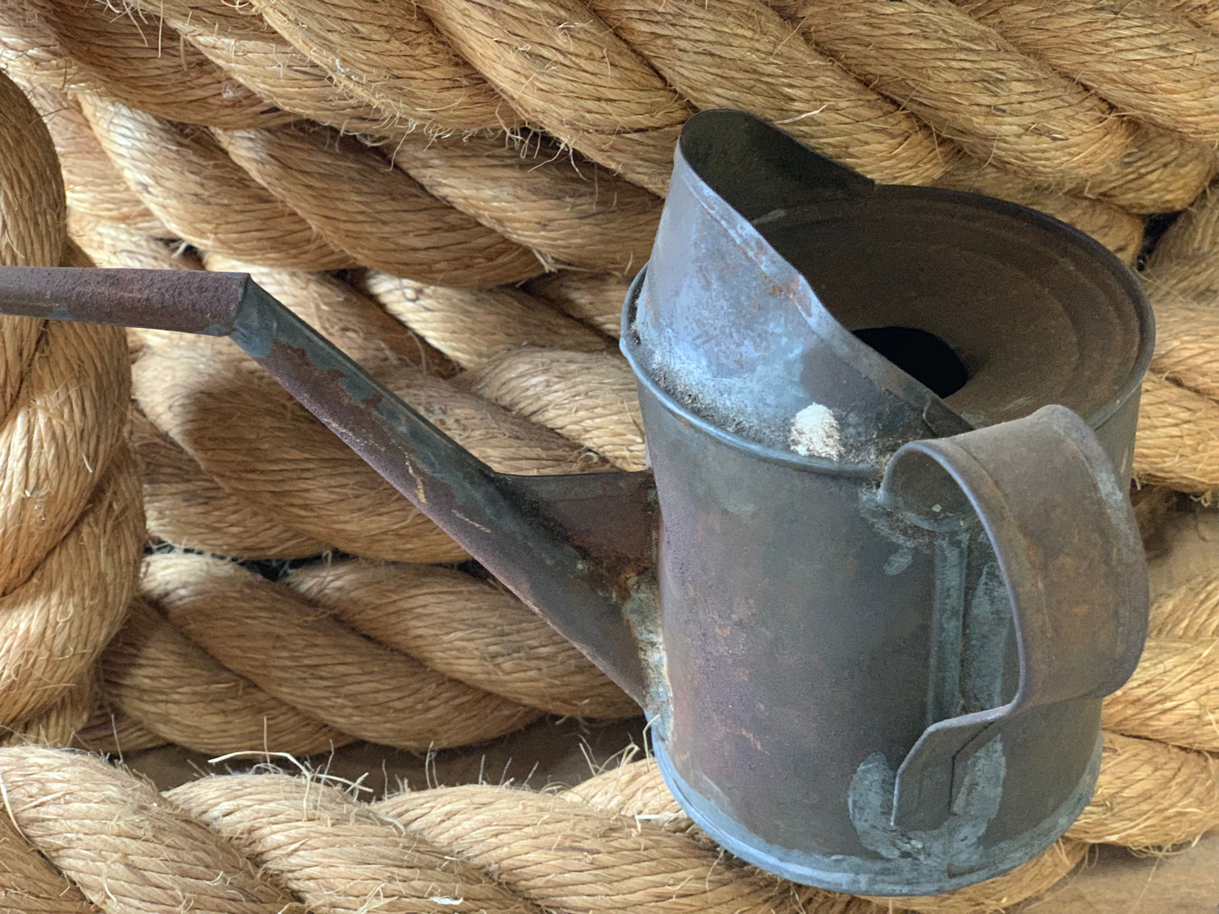 Rusty Copper Oil Pot