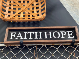 FAITH HOPE Handmade Sign