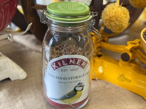 2L Bird Seed Jar Ceramic Clip Top