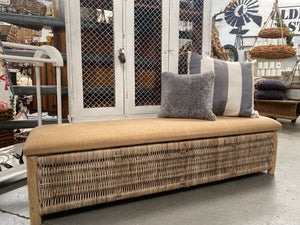 Bench Storage Wicker TRUNK Pre- Order
