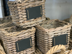 Small Basket with Chalk Board tall