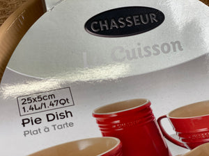 RED Chasseur Pie Dish FREE Postage