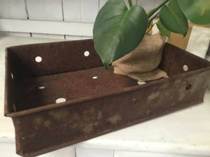 Vintage INDUSTRIAL  Metal Tray