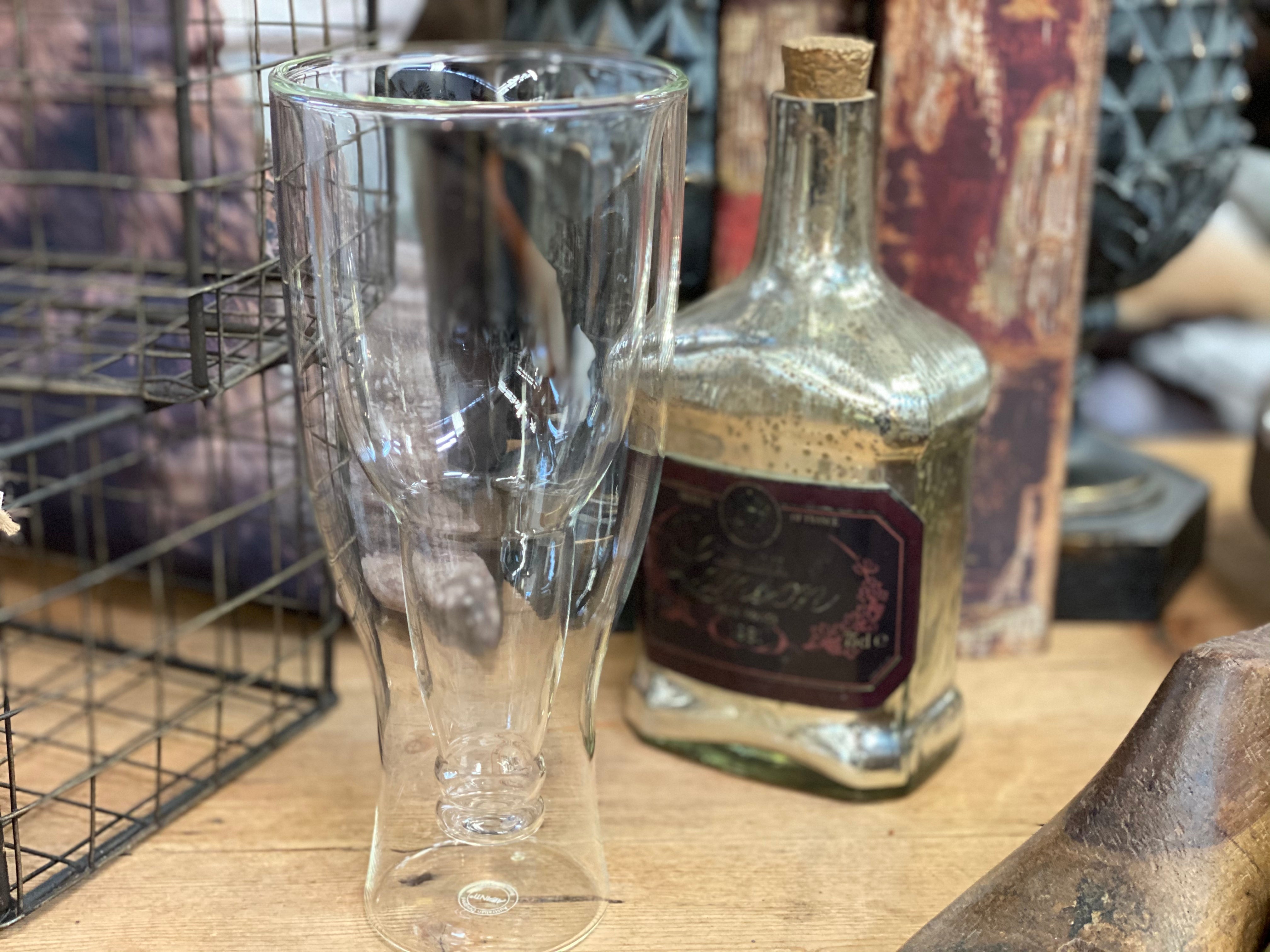 UPSIDE DOWN BEER GLASS 400ml