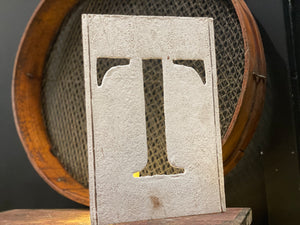 XL Industrial letter T Stencil