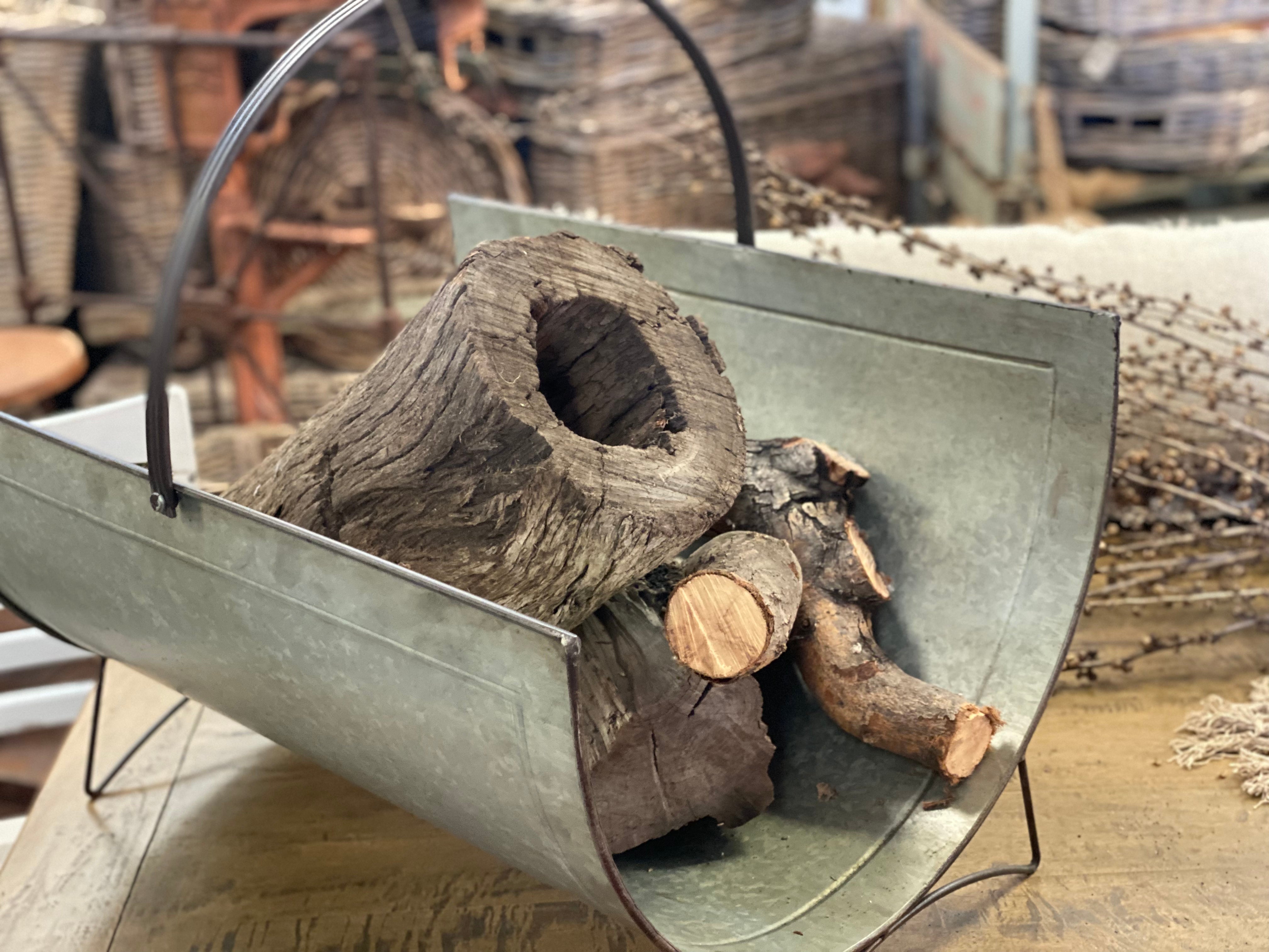 JUMBO Galvanised Firewood Basket