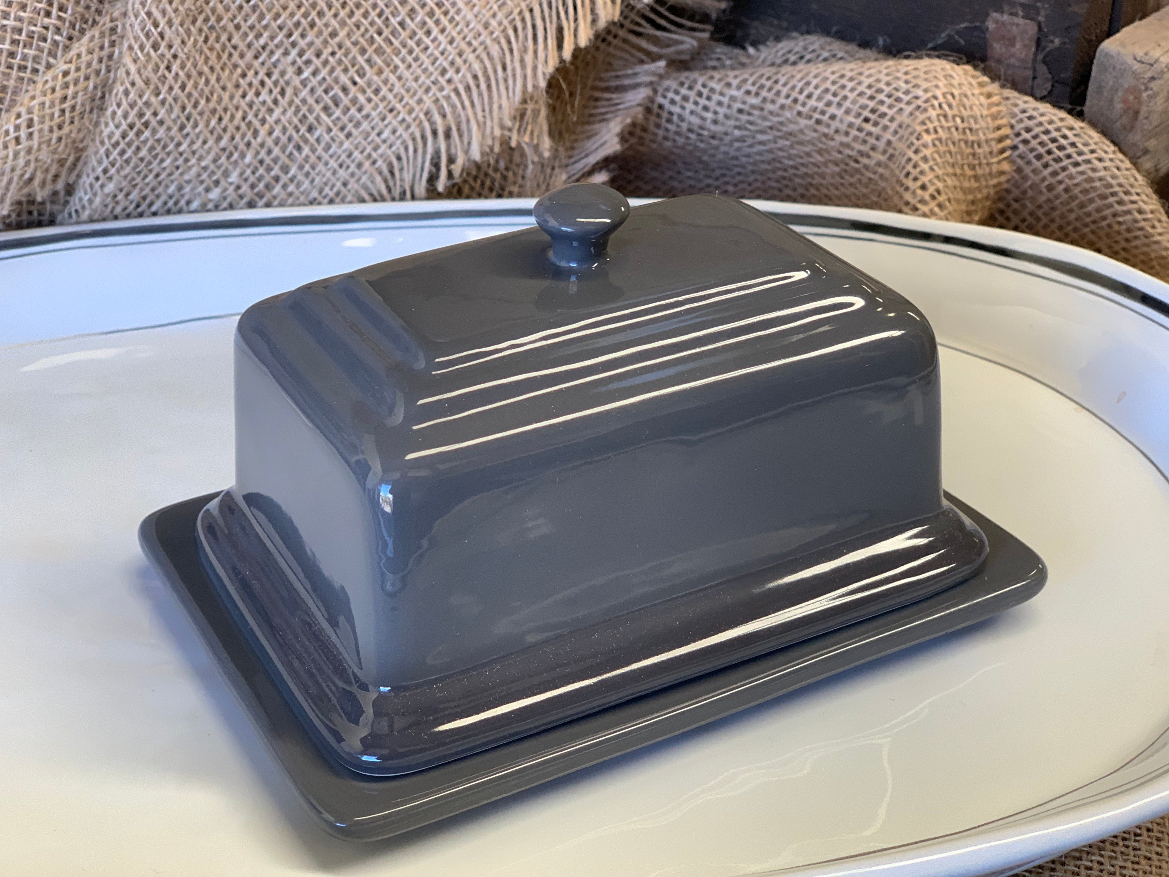 Charcoal Butter Dish by Chasseur