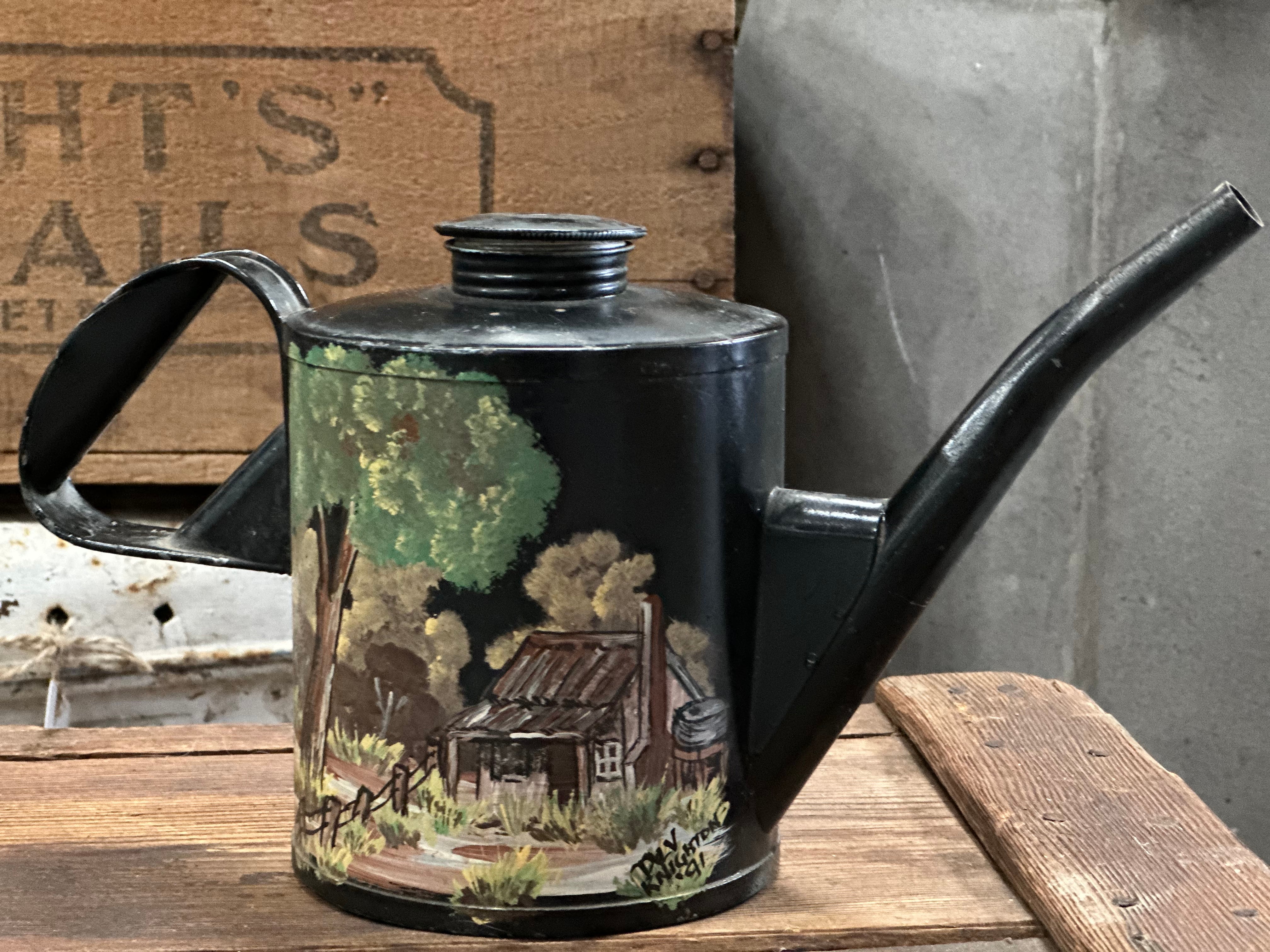 Hand painted Watering Can