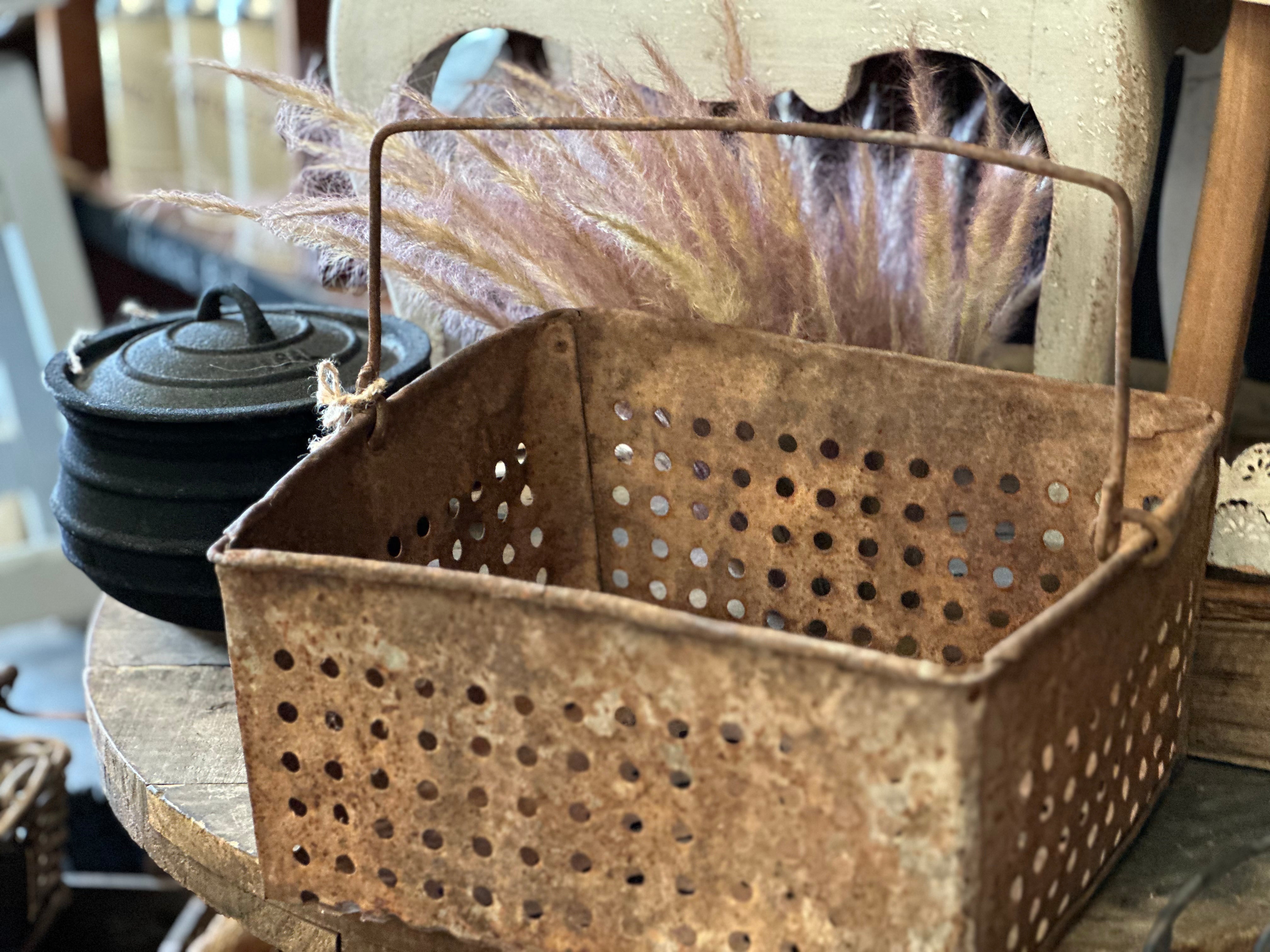 Vintage Grape Basket