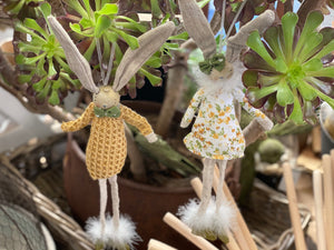 Dusty the Hanging Bunny