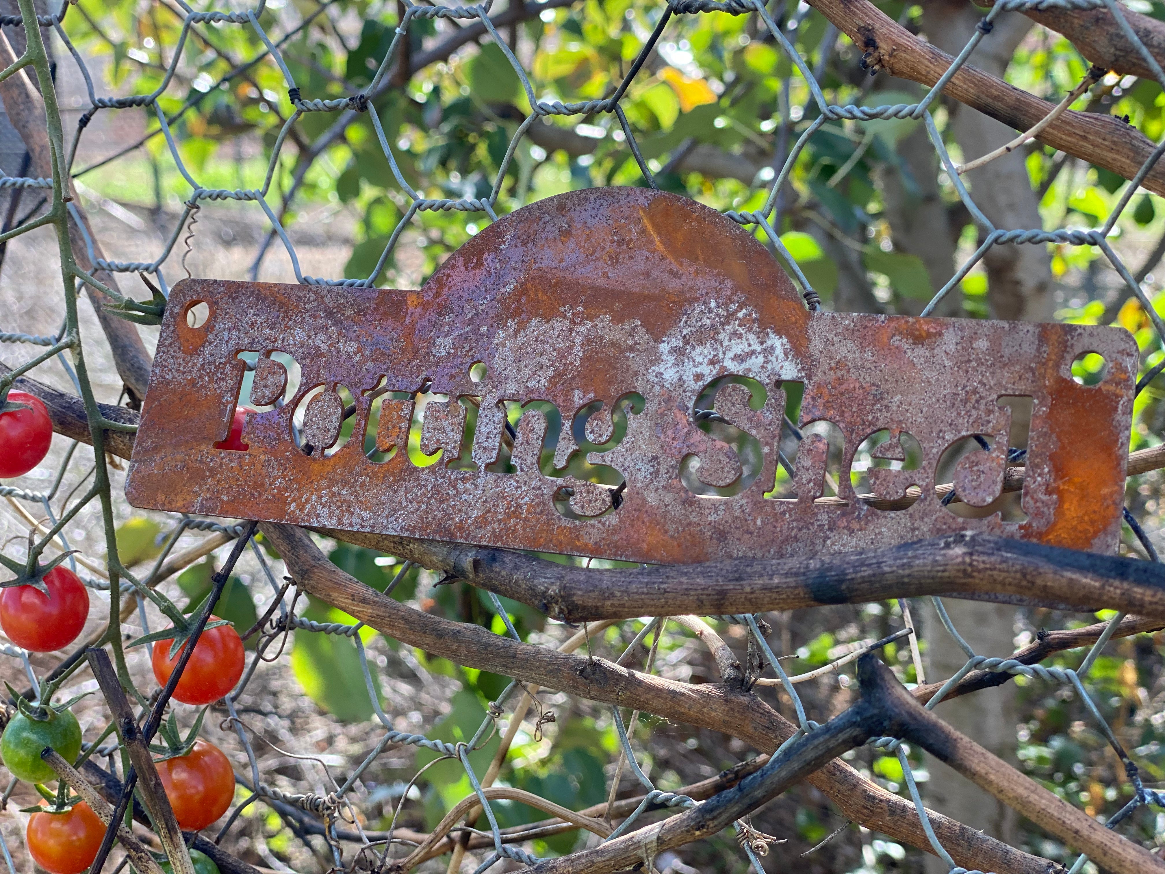 RUST Potting Shed Sign