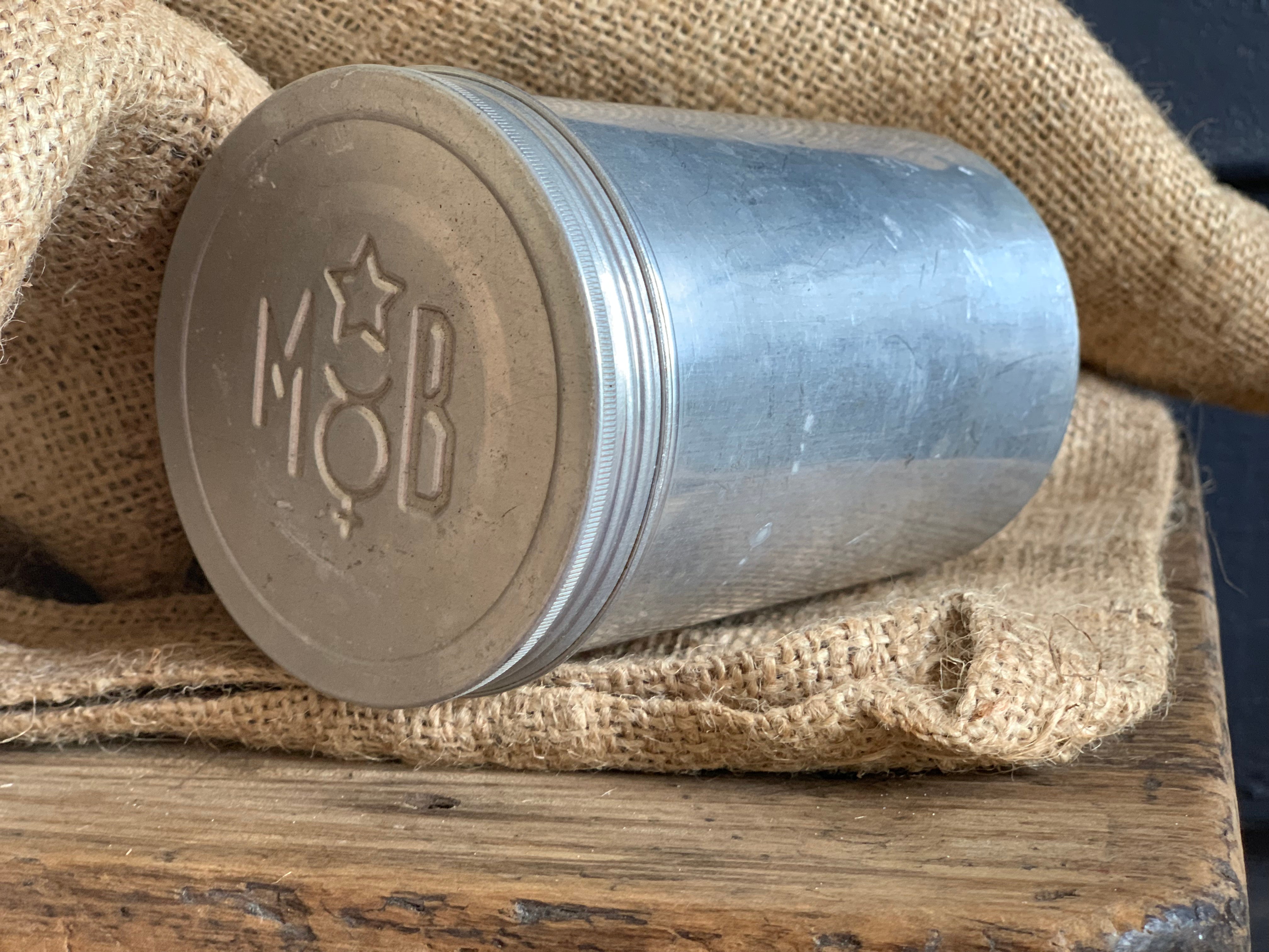 Vintage Aluminium Jar