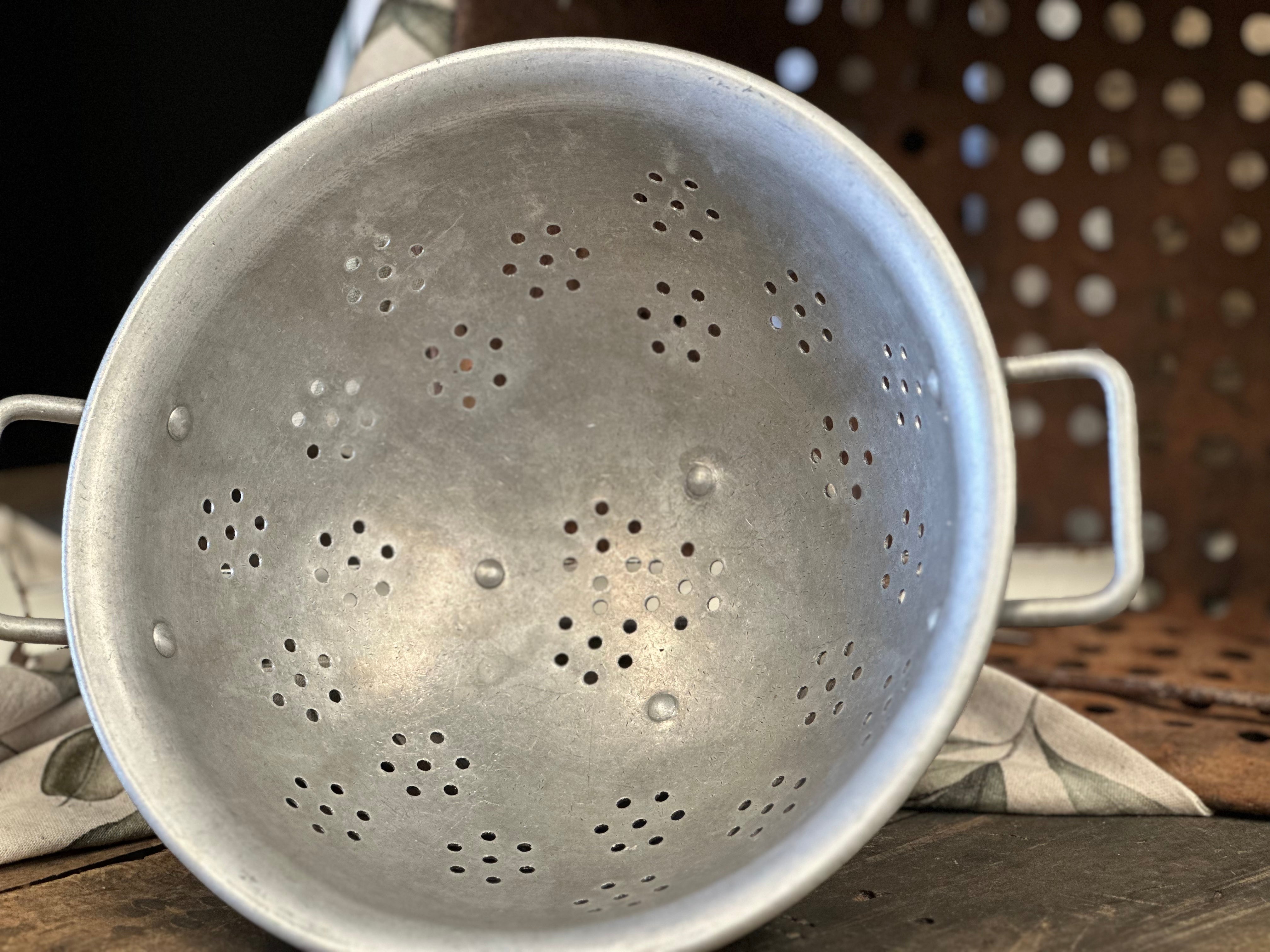 Vintage Aluminium Colander Free Postage