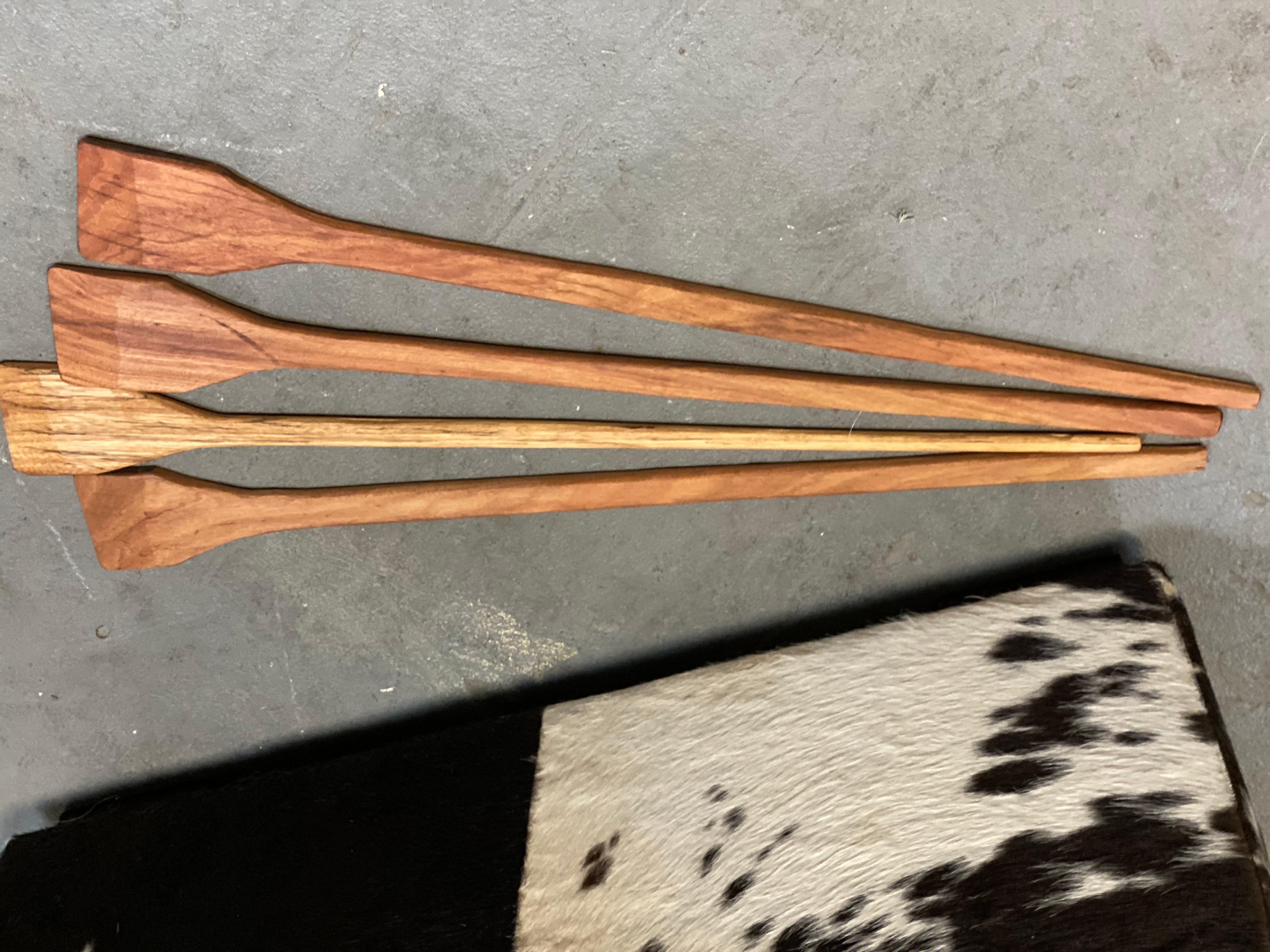 Handmade CAMP OVEN Timber LONG HANDLE Spoon