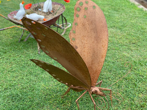 JUMBO Rust BUTTERFLY Sculpture