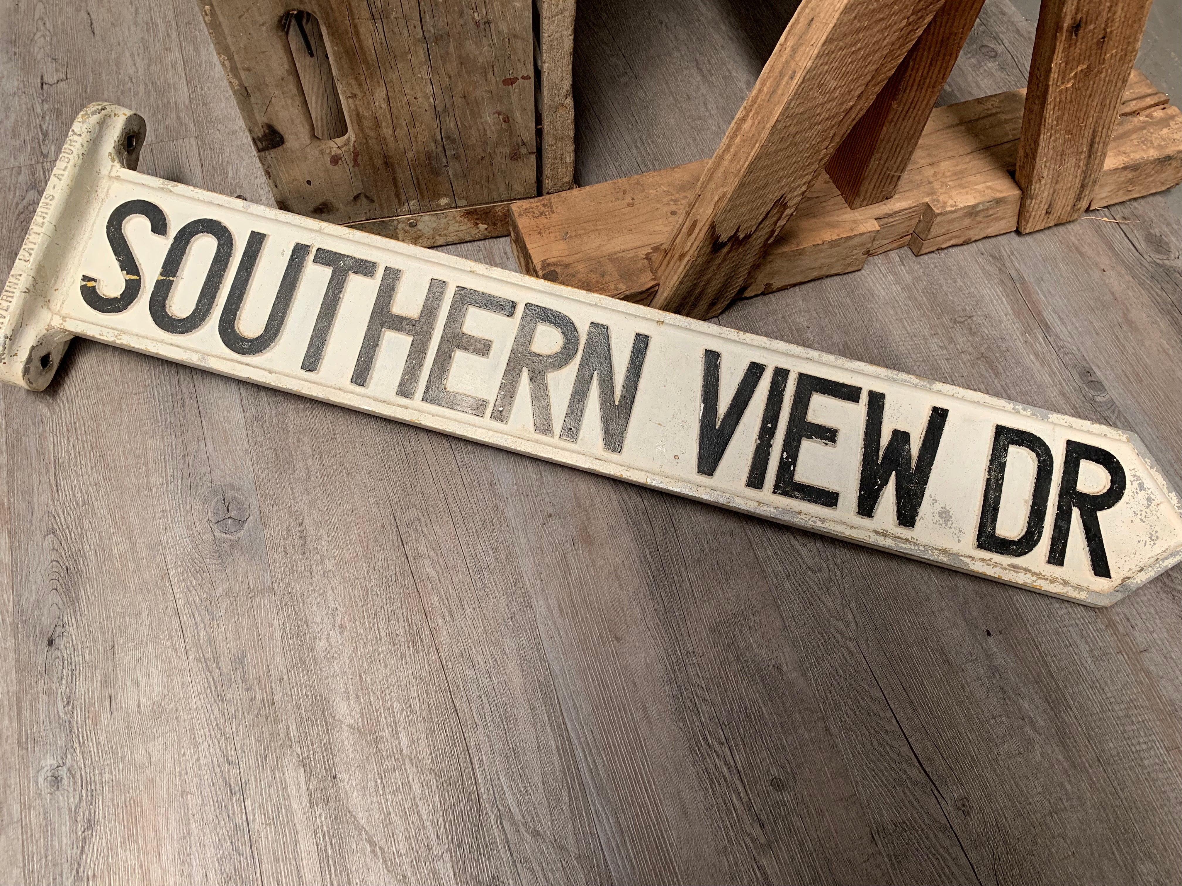 SOUTHERN VIEW DR Industrial Metal Sign