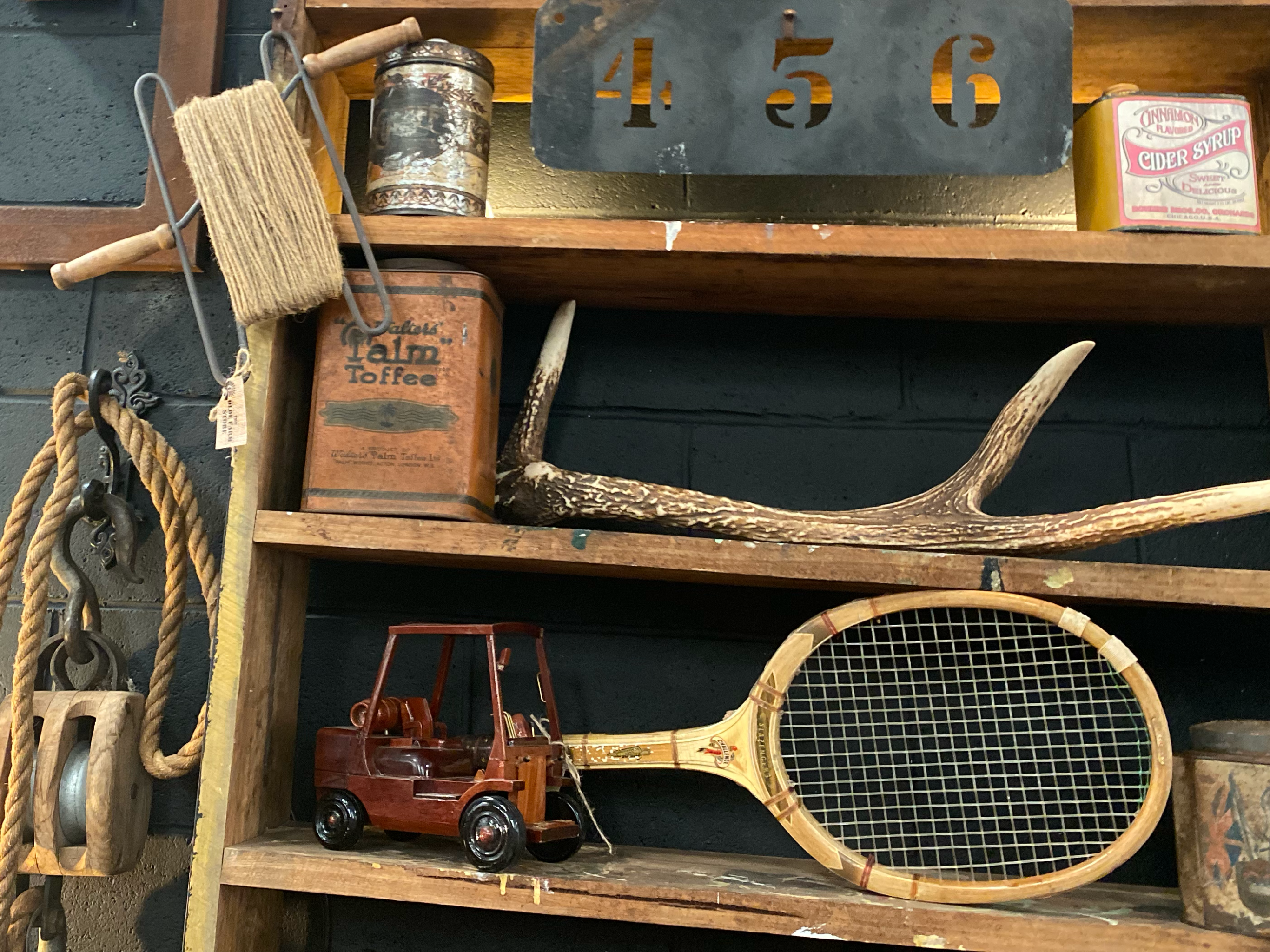 Vintage Timber Tennis Racket