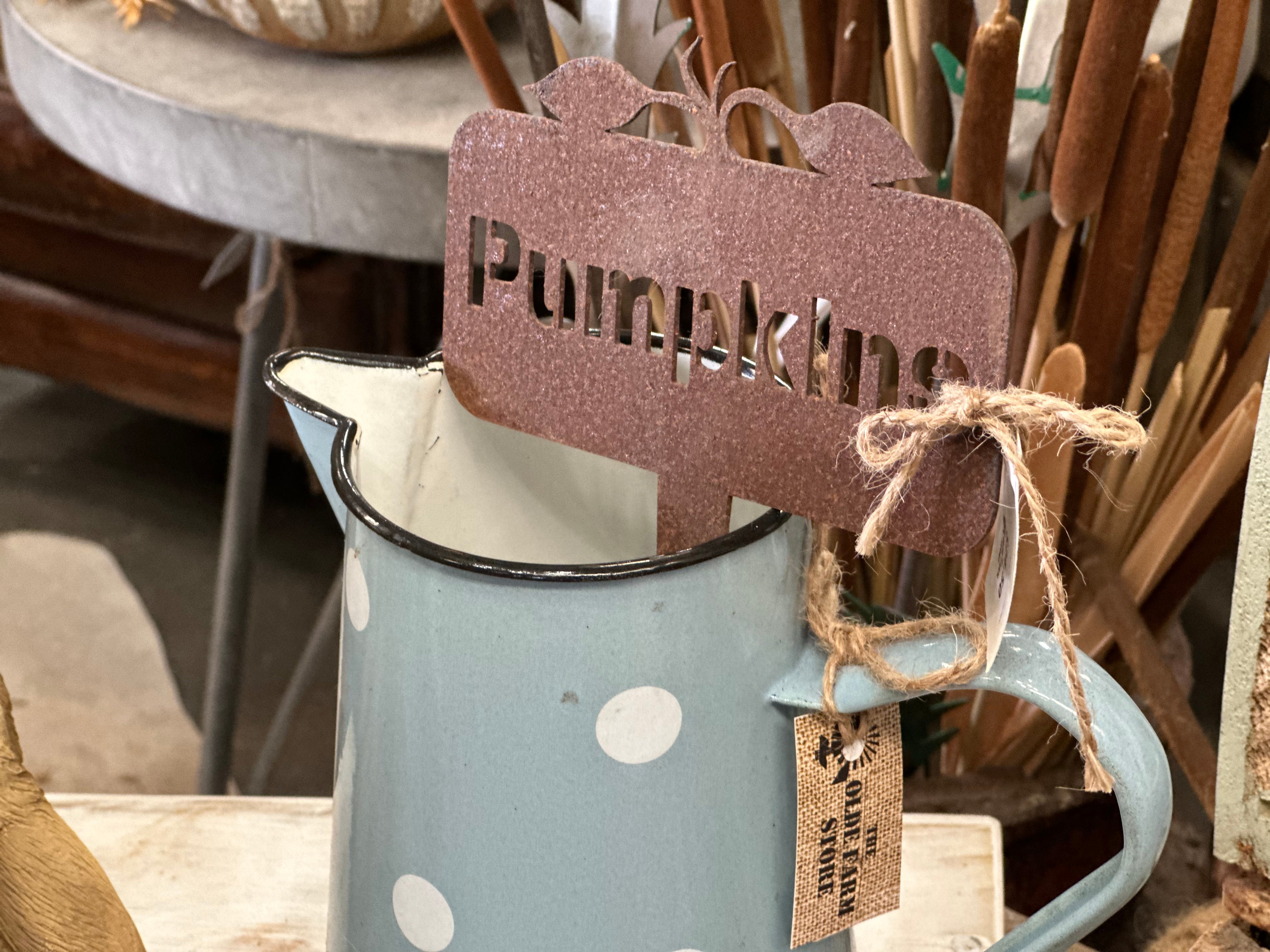 Rusty Pumpkin Garden stake