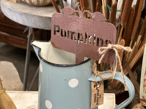 Rusty Pumpkin Garden stake
