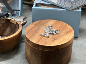 Timber Rooster Salt Box